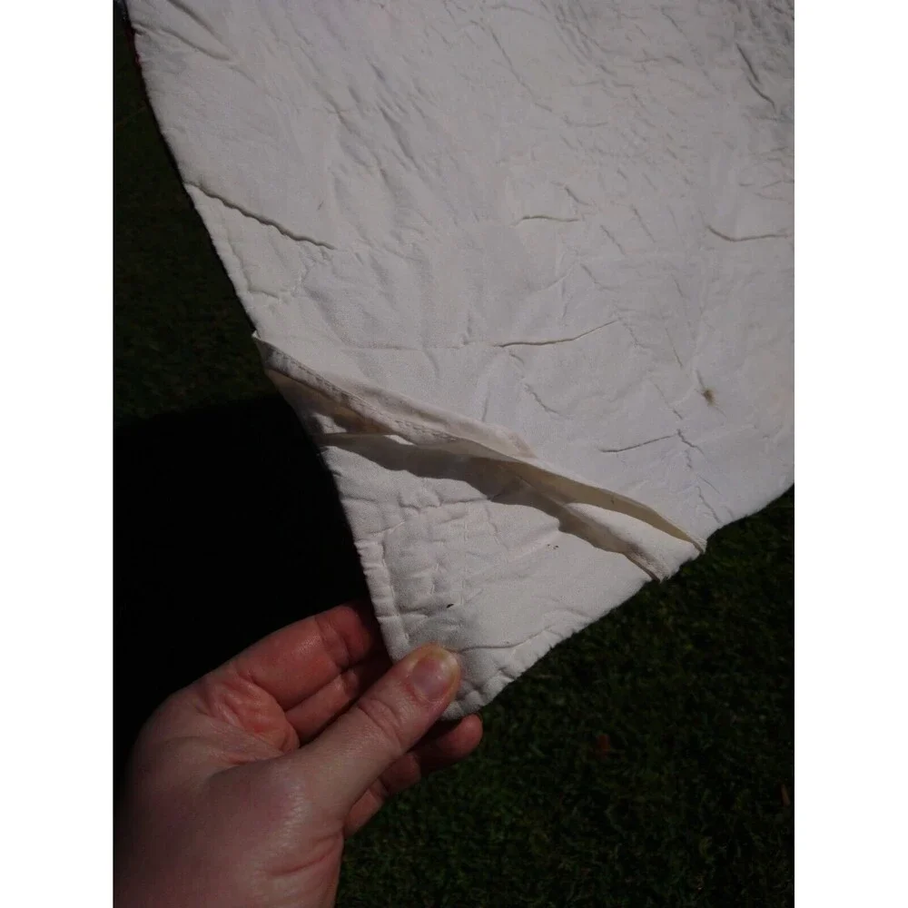 VTG Quilt Hand Stitched Handmade Bedspread 77" X 75" Full Queen - Picture 10 of 10